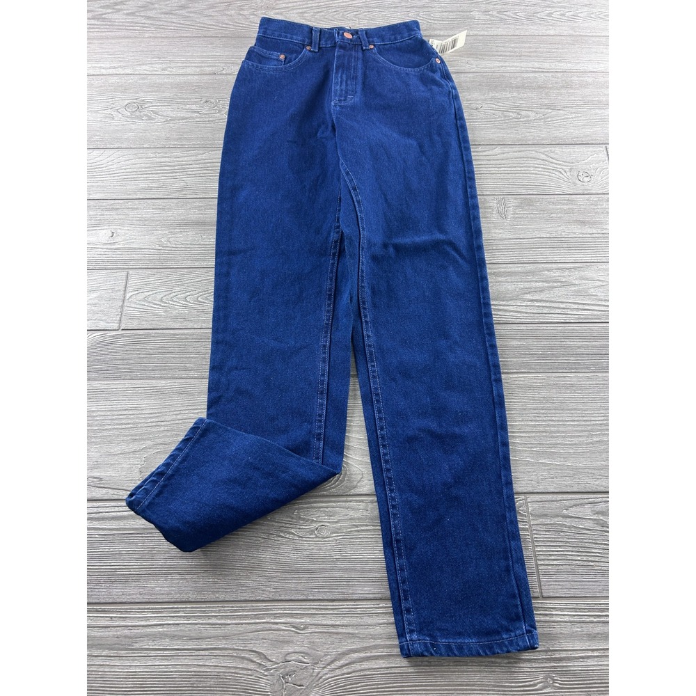 Vintage Lee Relaxed Fit Jeans Double Blue High Waist Tapered Leg USA Made 3 Med